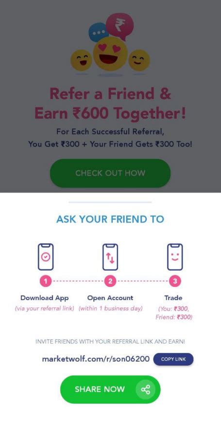 MarketWolf Referral Offer : ₹300 on Signup | ₹300 Per Referral in Bank ...