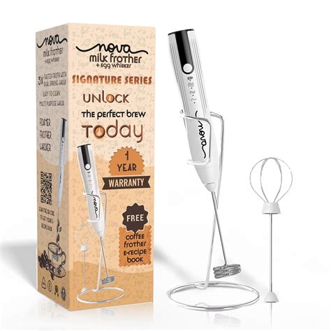 Nova Milk Frother Rechargable Coffee Frother Milk & Beater for Cold ...