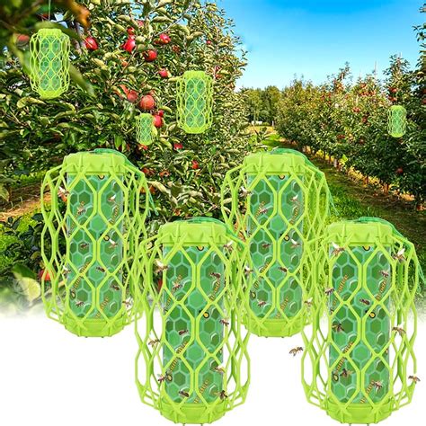 Bee Traps For Outside Yellow Jacket Wasp Trap Outdoor - Solar Powered ...