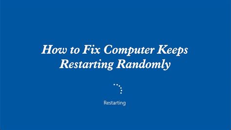How to Fix Computer Randomly Restarting 的图像结果