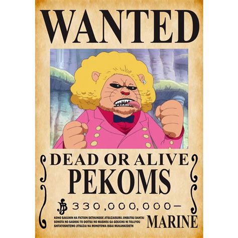 Jual Poster Bounty One Piece Suku Mink Anime Manga Ukuran A4 Kualitas ...