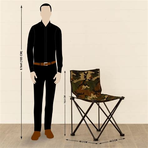 Buy Helios Camouflage Foldable Camping Chair With Carrying Bag - Extra ...