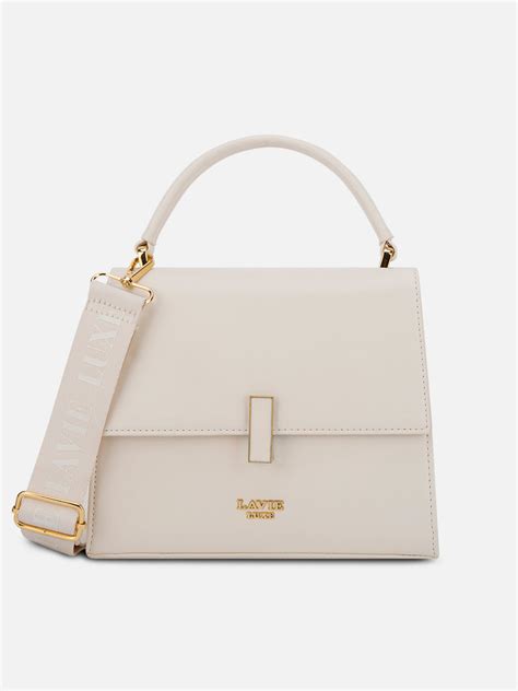Buy Merci25 Small Flap Medium Satchel Bag Off White Online – Lavie World