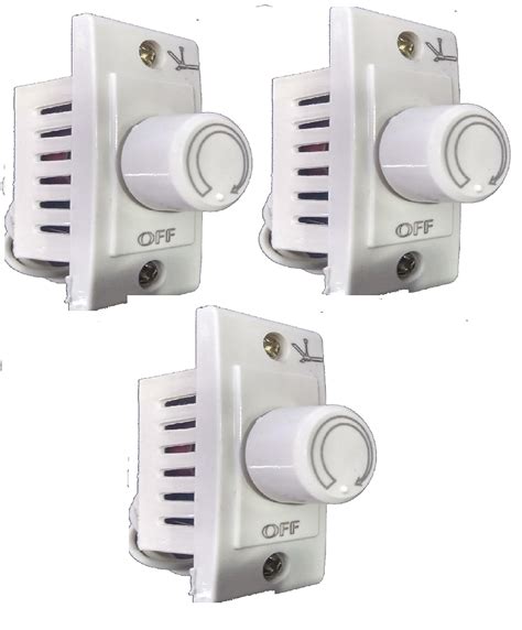DE Plastic Switch Type Dimmer Fan Regulator (White): Amazon.in: Home ...