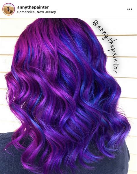 35 incredible examples of blue and purple hair in 2023 – Artofit