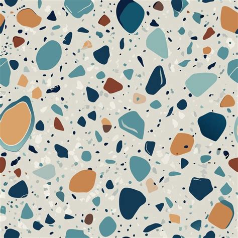 Terrazzo flooring vector seamless pattern italian terrazzo mosaic ...