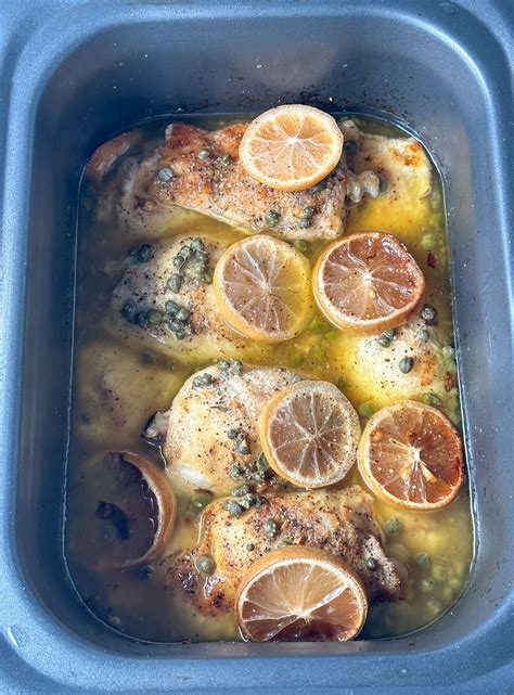 Slow Cooker Chicken Piccata - Cup of Yum