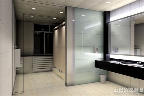 现代快捷酒店卫生间设计图 – 设计本装修效果图