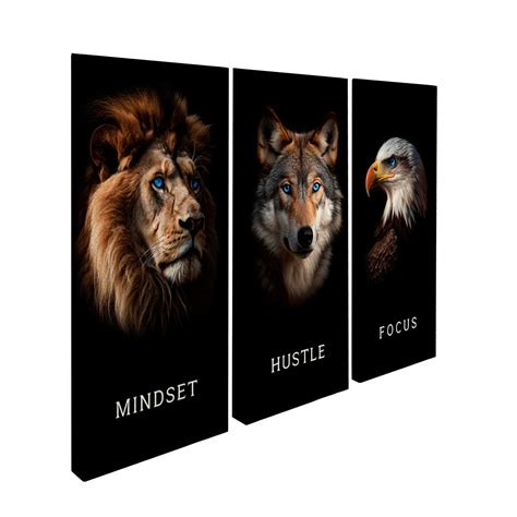 Mindset Hustle Focus – Motivational Wall Canvas | Artbyusuf