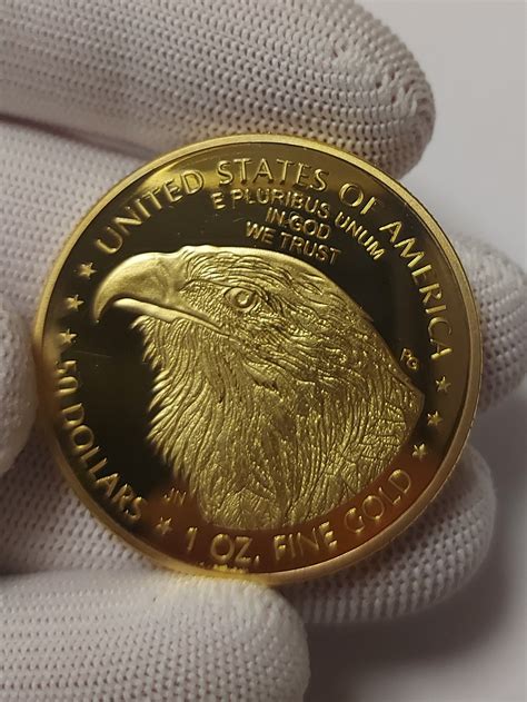 1 Oz American Eagle 50 Dollars Gold Plated Coin - Etsy UK