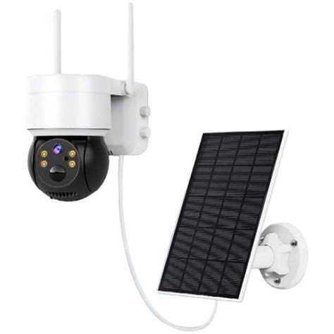 WI-FI 2.4Ghz Solar Powered Surveillance Camera With Motion Sensor - White | Shop Today. Get it ...