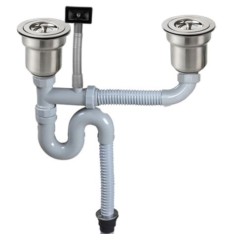 Talea Kitchen Double Sink Waste Kit & Trap Sink Strainer : Amazon.in ...
