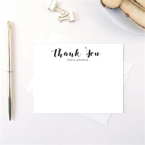 Personalized Stationery Thank You Note Card / Personalized - Etsy