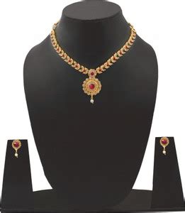 Rich Creation Metal Gold-plated Gold Jewellery Set Price in India - Buy ...