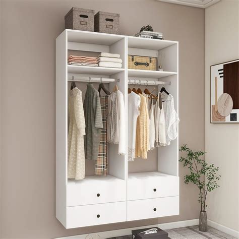 Amazon.com: UrbEleg Walk in Closet System with Drawers, Closet ...