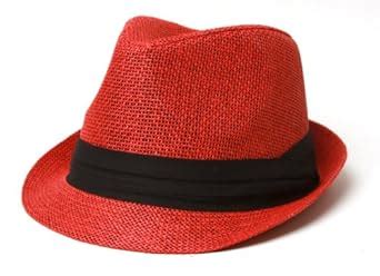 The Hatter Co. Tweed Classic Cuban Style Fedora Fashion Cap Hat, Red ...