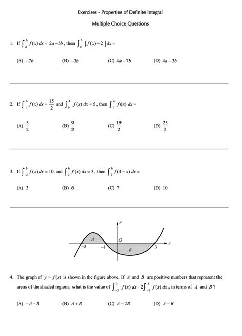 Properties of Definite Integrals - Top Study Guide | RevisionTown