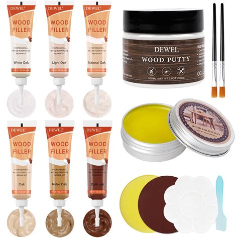 Snapklik.com : Furniture Repair Kit Wood Filler, Upgrade 6 Colors Oak ...