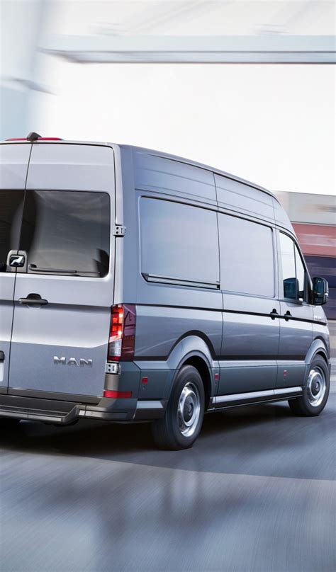 Download wallpaper port, van, rear view, containers, cargo, cranes, MAN ...