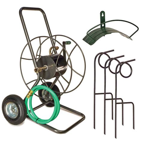 Yard Butler Ultimate Hose Management Bundle - Heavy Duty 2-Wheeled Hose ...