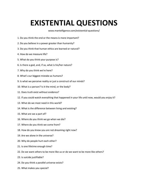 52+ Existential Questions (Fun, Funny, Deep, & Abstract) [2023 ...