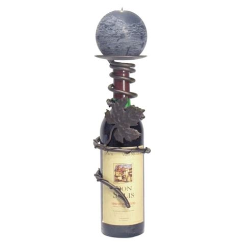 Metrotex Designs Grapevine Iron Candle Holder Bottle Topper Meteor ...