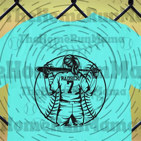 Custom Player Silhouette Design Personalized Softball Batter PNG Custom ...