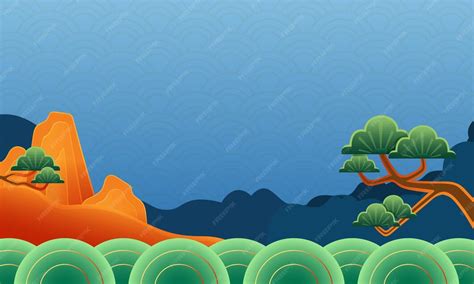 Chinese new year background template illustrations with blue pattern ...