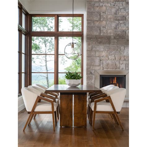 Canadel Modern TRE0408419NAMMPNF Contemporary Dining Table with Gold ...