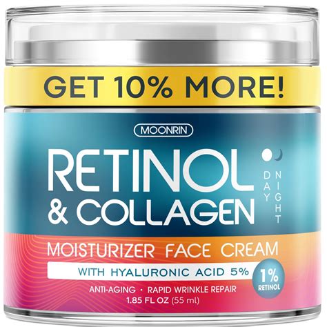 Moonrin Retinol Cream For Face Collagen And Retinol Moisturizer ...