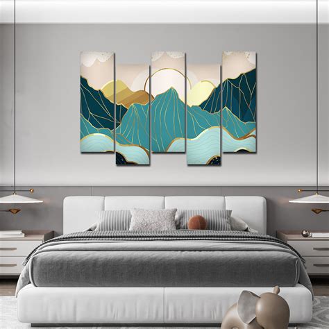 Sunrise View with Mountains Wall Painting at Vibecrafts – Homcraft