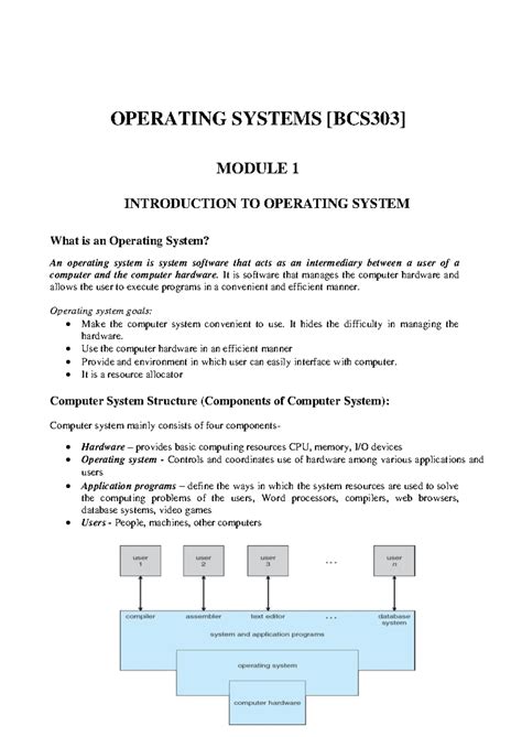 Image result for Module 2 OS Bcs303
