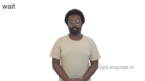 Wait in ASL - American Sign Language - 4 Video Examples