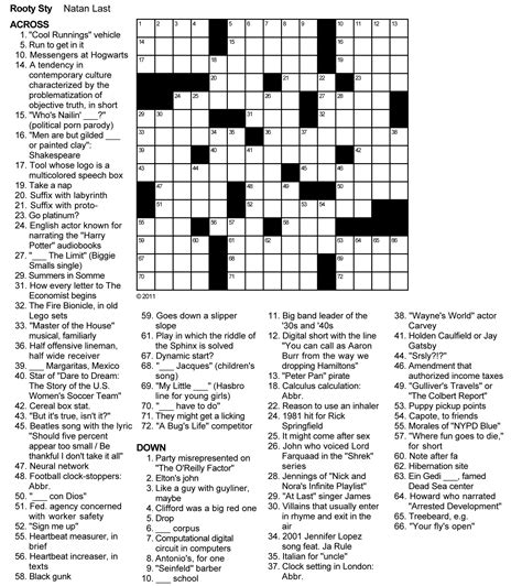 online free crossword puzzles