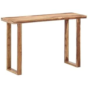 Jdav Solid Wood Console Table, Modern Rustic Design, Natural Sheesham ...