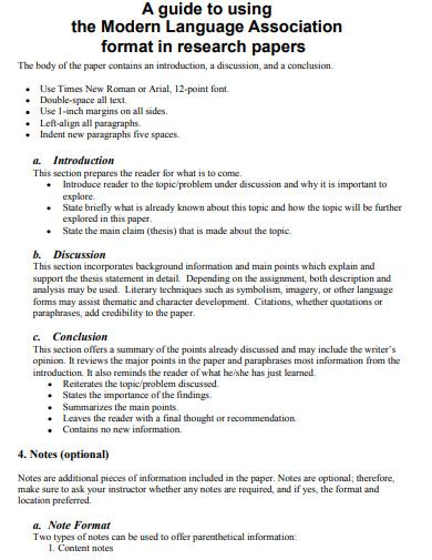 Image result for Good MLA Research Paper Example