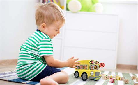 Buy Cocomelon Musical Bus for Kids - Yellow School Bus with Built-in ...