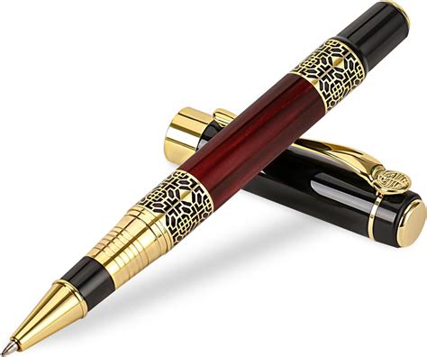 Amazon.com : Yeaqee Luxury Wood Ballpoint Pens 1.0mm Elegant Fancy ...