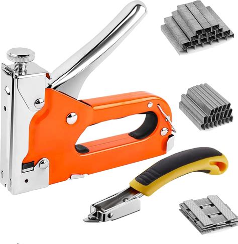 HORUSDY 3-in-1 Staple Gun Heavy Duty, Stapler Gun with 3000 Staples ...