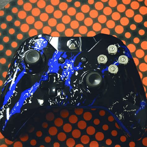 Blue Splatter – PS5 – Custom Controller | Controller Chaos