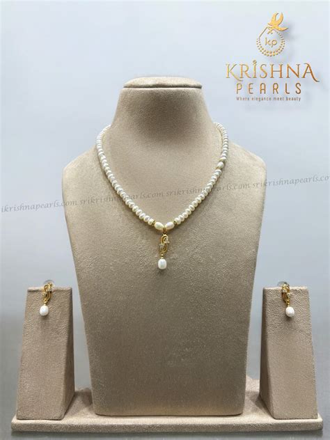 Attractive Pearl Necklace With Modern Pendent – Sri Krishna Pearls