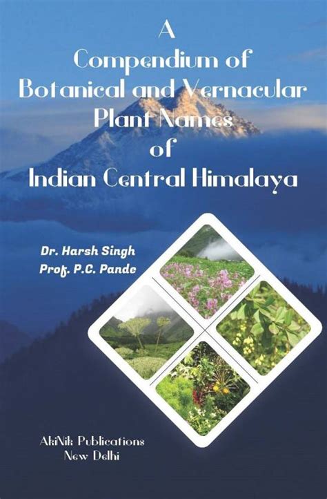 A Compendium Of Botanical And Vernacular Plant Names Of Indian Central ...