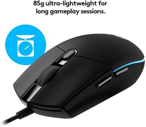 Logitech G102 Wired Optical Gaming Mouse (USB, Black Wired Ambidextrous ...