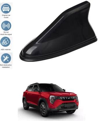 MATIES Black Waterproof Shark Radio Signal Roof Antenna For XUV3XO ...