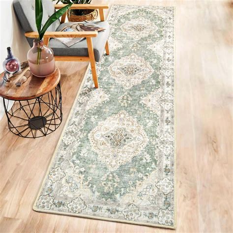Bungalow Rose 2'x8' Long Rug Runners Boho Machine Washable Non Slip ...