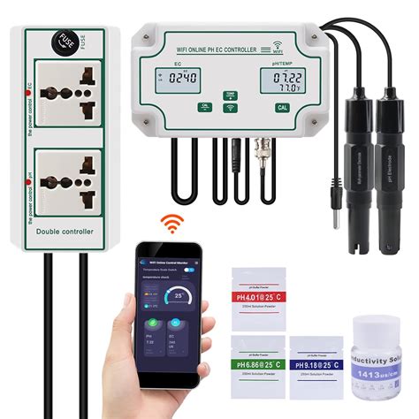 WiFi pH EC Monitor, 247 Online EC PPM pH Mete Chile | Ubuy