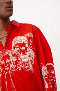 Handcrafted Diversity Stream Shirt (Red) – HUEMN