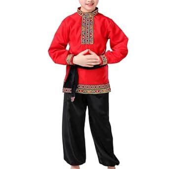 Boys 2 Piece Russian Dance Outfits Performance Costume Traditional ...