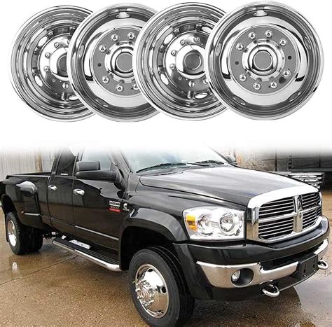 Kucaruce 4pc 19.5 Polished Stainless Steel Dually India | Ubuy