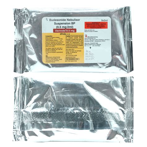 Derinide-0.5 mg Respules 5x2 ml Price, Uses, Side Effects, Composition ...